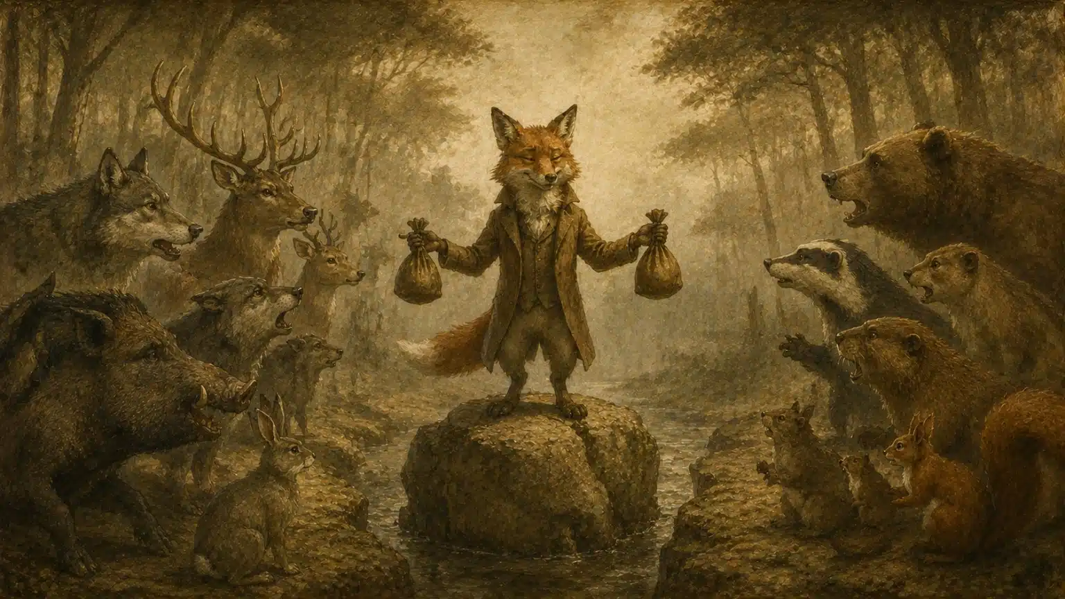 El Zorro Mediador — fábula de Santiago Copí